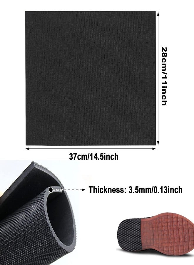 DUTWROY Resistant Sole Sheet 3.5MM Heel Repair Pad Rubber Sole Pad Black Shoes Bottom Repairing Material for Women Men Shoes - Image 3